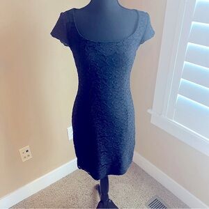 Ann Taylor Black Lace Sheath Dress Size 2 Cocktail Parties Coquette…